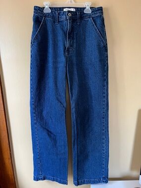 The 90s Relaxed Jean High Rise Blue Wide-Leg Jeans